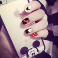 Fashion Cartoon Mickey Design Young Lady Fake Nail Tips