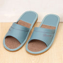 Fashion Bright Color Good Quality Leather Upper EVA Sole Slippers Shoes
