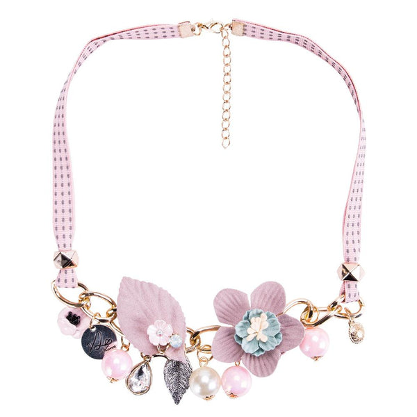 Exaggerated Women Plastic Flower Design Collar Necklace