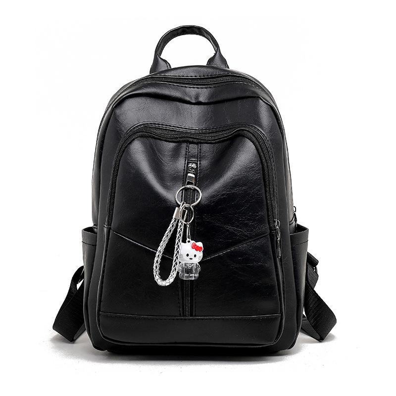 Classic Large Capacity Women Good Quality PU Backpack