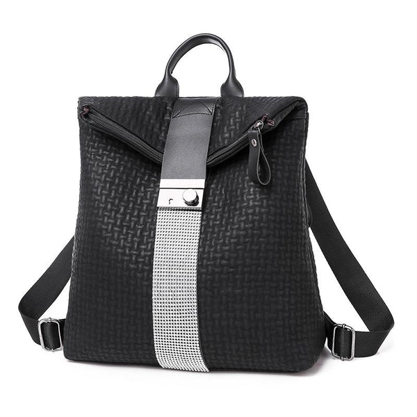Creative Folding Design Women Square Shape Backpack