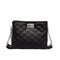 Classic Rhombus Pattern Solid Color Metal Chain Bag