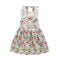 Girls Cotton Floral Printed Halterneck Dress