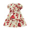 Girls Cotton Floral Patchwork Cute Dress