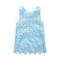 Girls Cotton Blue Lace Design Sleeveless Dress