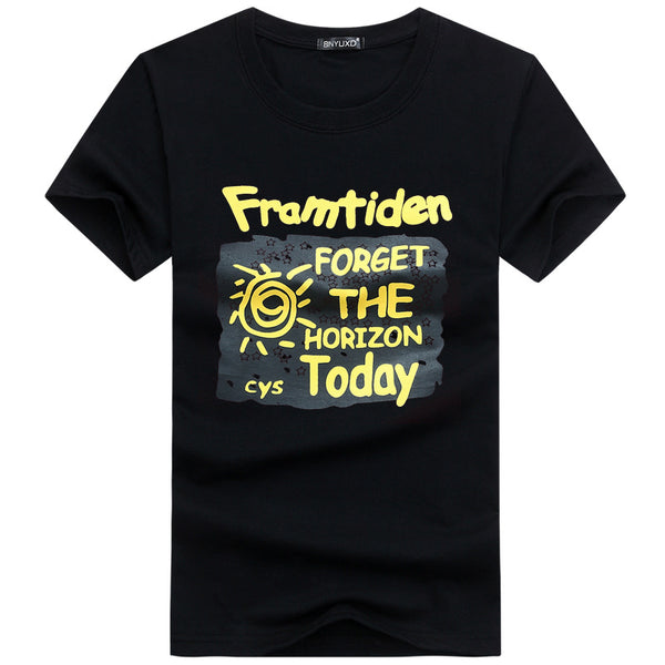 Men Cotton Letter Printed T-shirts