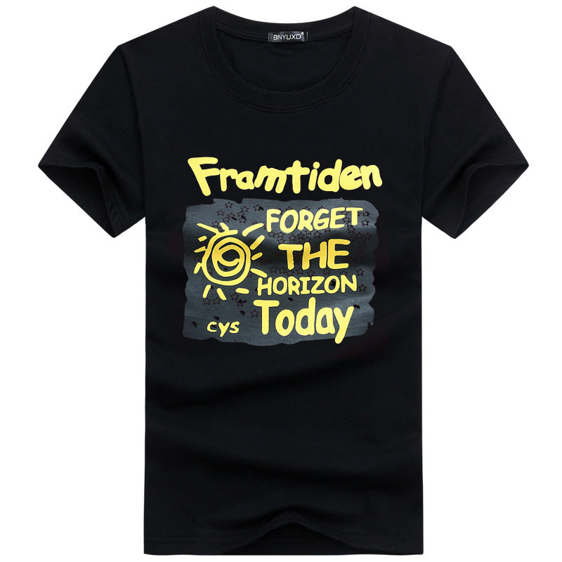 Men Cotton Letter Printed T-shirts