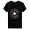 Men Cotton Star Letter Printed Tops