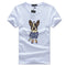 Men Cotton Cartoon Dog Printed T-shirts