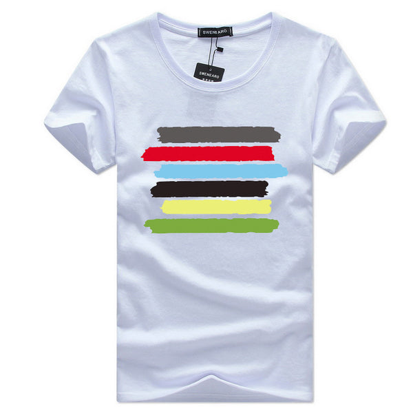 Men Cotton Multicolor Printed T-shirts