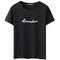 Men Cotton Letter Printed Casual Tees