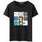 Men Cotton Rain Printed Short Sleeves Tops