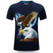 Fashion Men Eagle 3D Printed Short Sleeves Tees