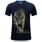 Men Cotton Tiger Printed Casual T-shirt