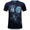 Men Cotton Wolf Pack 3D Printed Breathable Tops