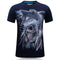 Men Cotton Wolf 3D Printed Tops