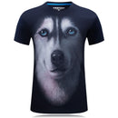 Men Cotton Animals 3D Printed Large Size T-shirt