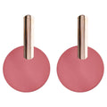 Exaggerated Round Acrylic Design Women Simple Earrings