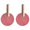 Exaggerated Round Acrylic Design Women Simple Earrings