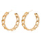 Fashion Hollow Chain Design Women Vintage Alloy Hoop Earrings