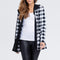 Classic Plaid Pattern Long Sleeve Casual Coat