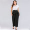 Casual Lady Plus Size Solid Color Bowknot Design Leisure Pants