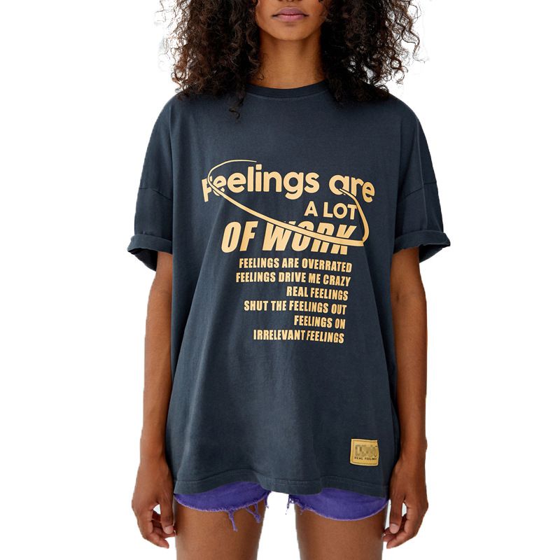 Hot Sale Street Style Casual Loose pattern Graphic T-shirt