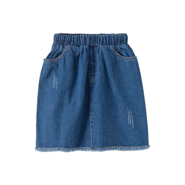 Girl Youth Cotton Casual Denim Skirts