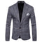 Men Cotton One Button Design Classic Blazer