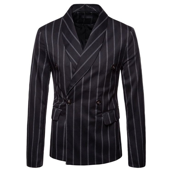 Men Stripes Printed Formal Blazer