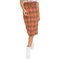 Elegant Women Medium Length Plaid Pattern Bowknot Skirt