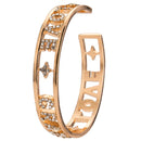 Women Big Brand Fashion Hollow Design Rhinestone Bangle