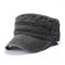 Creative Flat Pattern Stonewashing Design Unisex Military Cap