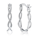 Fashion Handmade Twisted Design Women S925 Clip Earrings
