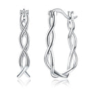 Fashion Handmade Twisted Design Women S925 Clip Earrings