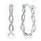 Fashion Handmade Twisted Design Women S925 Clip Earrings