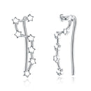 Fashion Stars Design Good Quality Sterling Silver Earrings