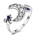 Fashion Flower Shape Design S925 Silver Zircon Wedding Ring