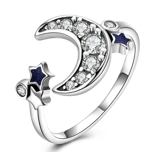 Fashion Flower Shape Design S925 Silver Zircon Wedding Ring