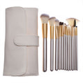 12pcs/set PU Bag Packed Women Professional Cosmetic Brushes