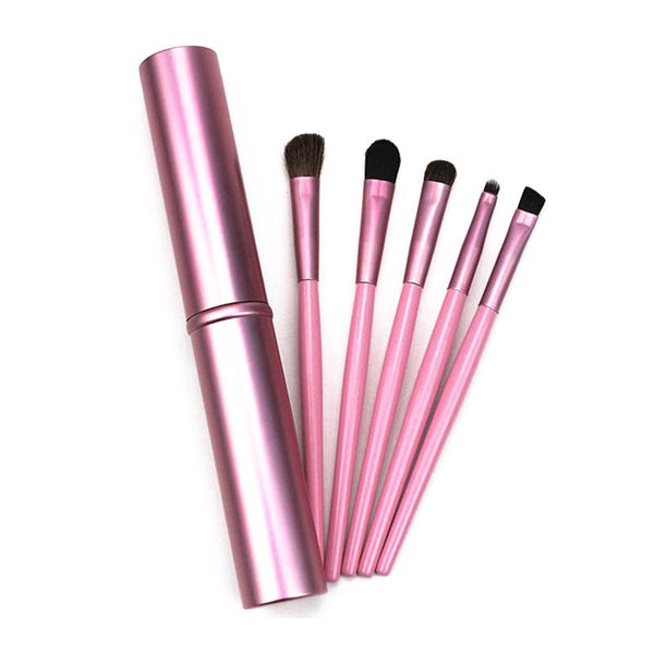 5pcs/Set Metal Box Packed Easily-carried Mini Size Brushes