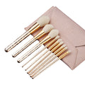 9pcs/set Creative Crackle Design Handle Women Makeup Brushes