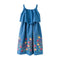 Girl Junior Flower Embroidered Sleeveless Dress