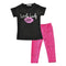2 Pcs Girls Cotton Letter Printed Tees And Pants