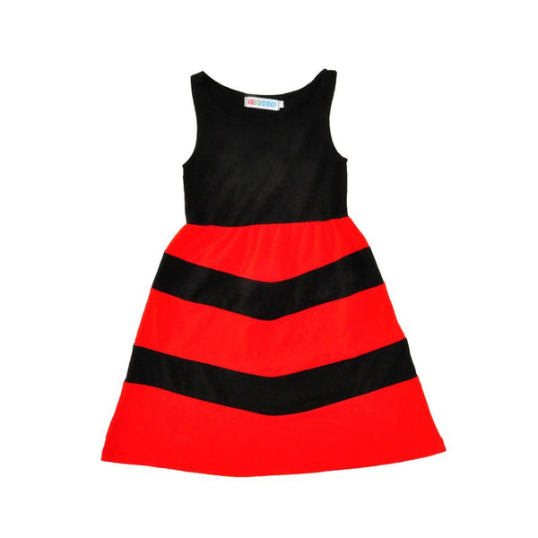 Mother And Daughter Cotton Color Blocking Dress