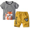 Boys 2 Pcs Set Cotton Fox Printed Tops And Shorts