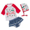 3 Pcs Girl Cherry Printed Swimsuit And Cap