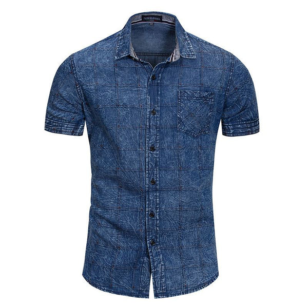 Men Cotton Short Sleeves Shirts