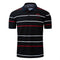 Men Cotton Stripes Printed Polo Shirts