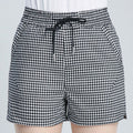 Hot Sale Women Gingham Pattern Young Women Casual Elastic Waist Shorts